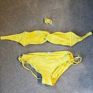 Mossimo Yellow Bikini Size S